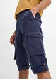 Lange cargo bermuda met linnen, regular fit, bonprix