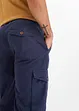 Lange cargo bermuda met linnen, regular fit, bonprix