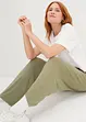 Wijde 7/8 shirtbroek met high waist comfortband (set van 2), bonprix
