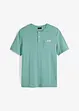 Henley shirt met comfort fit van puur biologisch katoen, korte mouw, bonprix