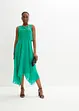 Premium chiffon midi jurk met kant, bonprix