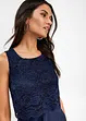 Premium chiffon midi jurk met kant, bonprix