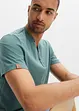 Henley shirt, korte mouw (set van 2) van biologisch katoen, bonprix