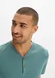 Henley shirt, korte mouw (set van 2) van biologisch katoen, bonprix