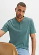 Henley shirt, korte mouw (set van 2) van biologisch katoen, bonprix