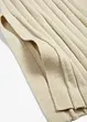 Lang gebreid vest met zijde, bonprix