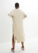 Lang gebreid vest met zijde, bonprix