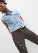 Twill broek van elastische katoenmix, bonprix