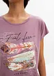 T-shirt met verenprint, bonprix
