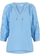 Mousseline tuniek met broderie anglaise, bonprix