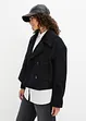 Korte peacoat in wollen look, bonprix