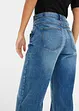 Wide leg jeans met mid waist, bonprix