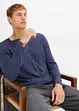 Henley shirt van biologisch katoen, lange mouw, bonprix