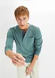 Henley shirt van biologisch katoen, lange mouw, bonprix