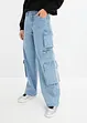 Cargo jeans met mid waist, bonprix