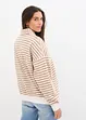 Sweater met V-hals en polokraag, bonprix