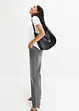 Wide leg jeans mid waist, stretch, bonprix