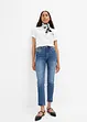 Slim fit jeans mid waist, cropped, bonprix