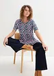 Jersey shirt in een linnen-viscosemix, bonprix