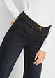 Wide leg mid waist jeans met een comfortabele band, bonprix