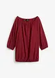 Katoenen shirtblouse met carréhals, halflange mouw, bonprix