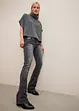 Stretch jeans mid waist, bootcut, bonprix