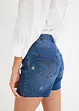 Jeans short met borduursel, BODYFLIRT