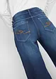 Wide leg mid waist jeans met een comfortabele band, bonprix