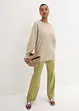 Oversized longsleeve met ballonmouwen, bonprix