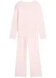 Meisjes geribde pyjama (2-dlg. set), bonprix