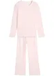 Meisjes geribde pyjama (2-dlg. set), bonprix