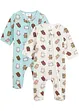 Baby fleece jumpsuit (set van 2), bonprix