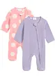 Baby fleece jumpsuit (set van 2), bonprix