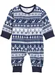 Baby jumpsuit met Noors patroon van biologisch katoen, bonprix