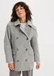 Lange peacoat in wollen look, bonprix