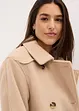 Lange peacoat in wollen look, bonprix