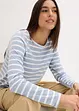 Longsleeve met boothals (set van 2), bonprix