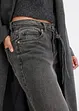 Wide leg jeans met mid waist, bonprix