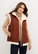 Reversibele bodywarmer van teddy, bonprix