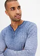 Verwassen Henley shirt van biologisch katoen, lange mouw, bonprix