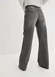 Wide leg jeans mid waist, stretch, bonprix