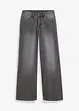 Wide leg jeans mid waist, stretch, bonprix