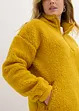 Oversized fleece trui met opstaande kraag en zakken, bonprix