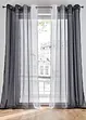 Gordijnen met gerecycled polyester en kleurverloop (set van 2), bonprix