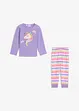 Meisjes pyjama met biologisch katoen (2-dlg. set), bonprix