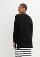 Gebreid vest van slub garen, bonprix