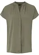 Blouse met korte mouwen en blinde knoopsluiting, bonprix