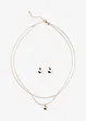 Ketting en oorstekers (3-dlg. set), bonprix