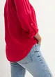 Blouse met lange mouwen en V-hals van vloeiende viscose, bonprix