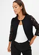 Korte blazer met kant, bonprix